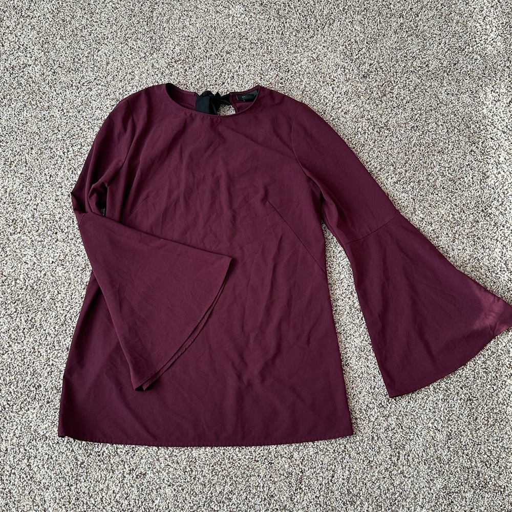 Halogen Bell Sleeve Top Versatile Tunic or Mini Dress